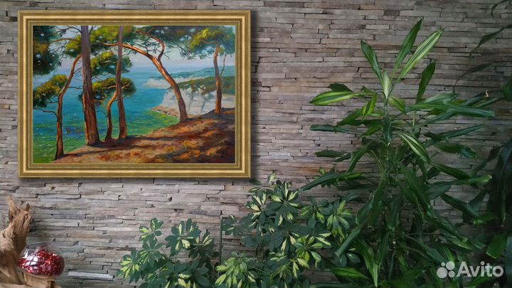 Картина маслом на холсте Морской пейзаж