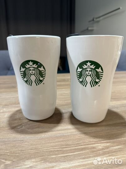 Стакан Starbucks керамический с крышкой