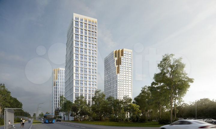 3-к. квартира, 93,2 м², 22/31 эт.