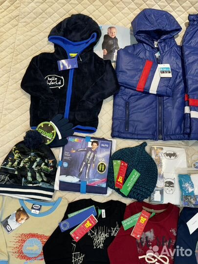 Пакет новых вещей на мальчика от года