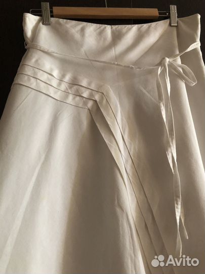 Юбка белая Monsoon лен/хлопок р.EUR 40, UK 12