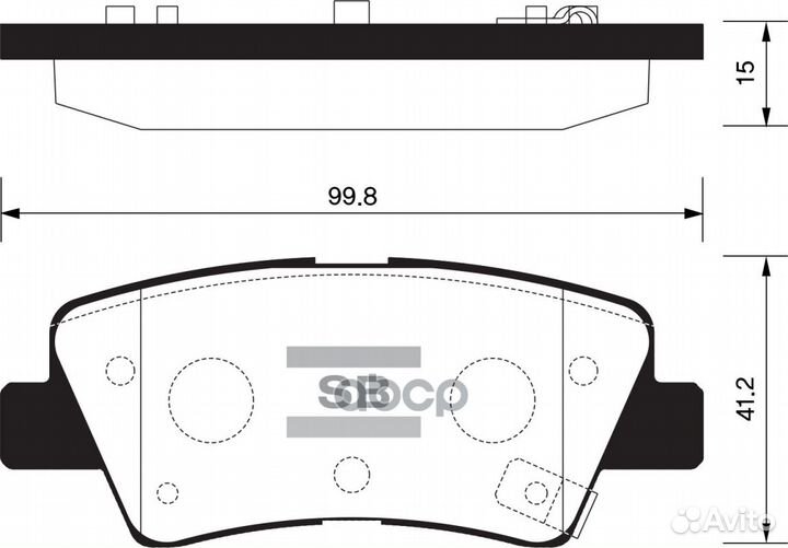 Колодки тормозные задние SP1407 SP1407 Sangsin