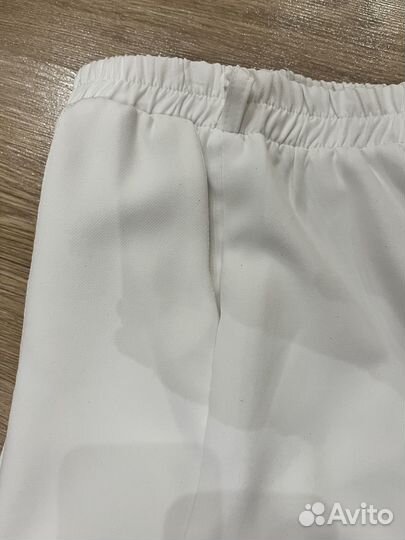 Брюки палаццо белые для девочки