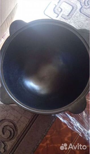 Казан чугунный с печкой 8л