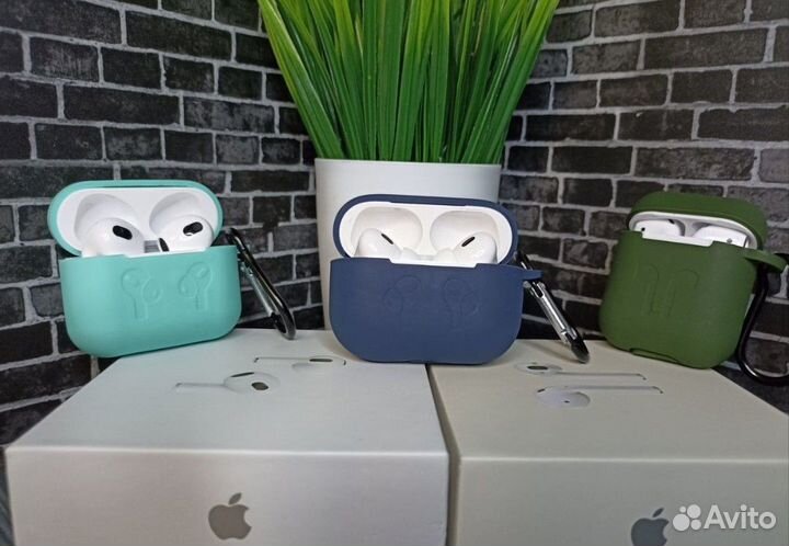 AirPods 3 / Pro 2 (гарантия + чехол)чип JieLi