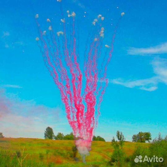 Салют батарея для Гендер пати красный и синий