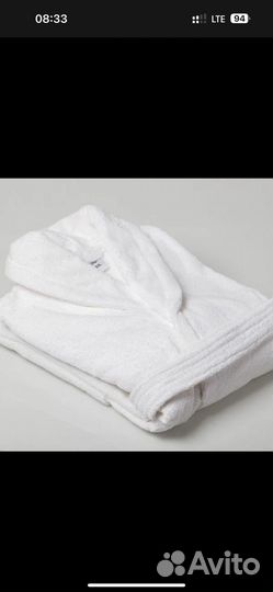 Белый махровый халат