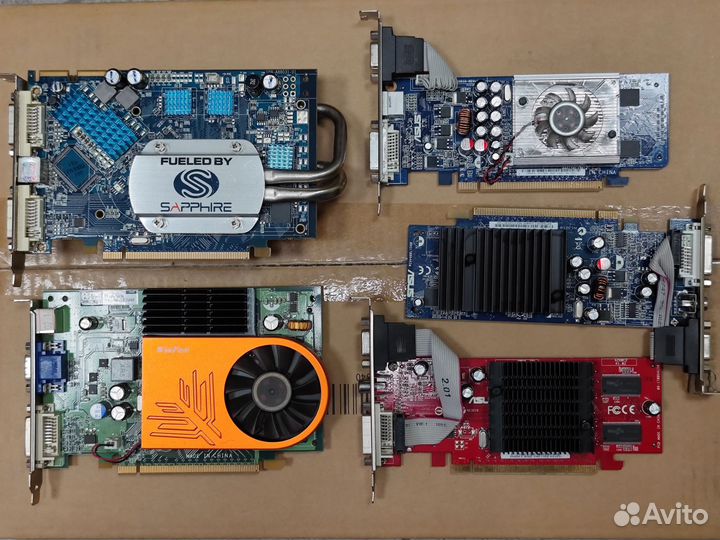 Number Nine SR9, затычки AGP, PCI и PCI-Express