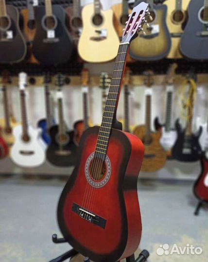 Гитара классическая бордо