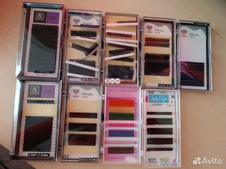 Материалы для наращивания и ламинирования ресниц