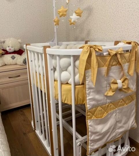 Детская кроватка трансформер Комод Матрацы