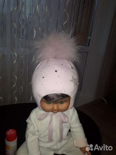 Зимняя шапочка р-р 44-46