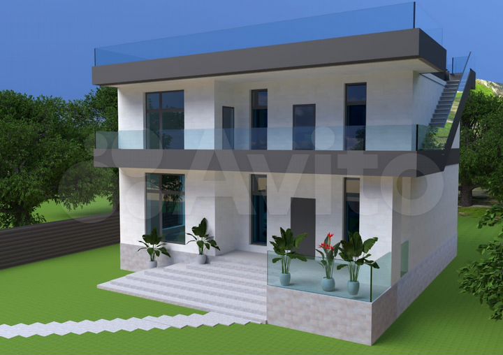 Коттедж 192 м² на участке 6 сот.