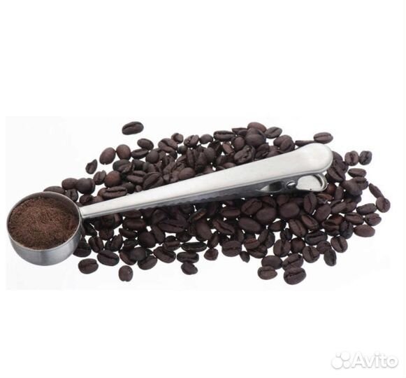 Мерная ложка с зажимом для кофе, мороженого и т.д