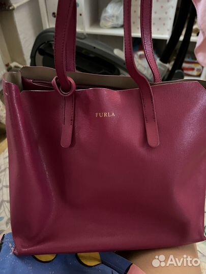 Кожаная сумка Furla оригинал