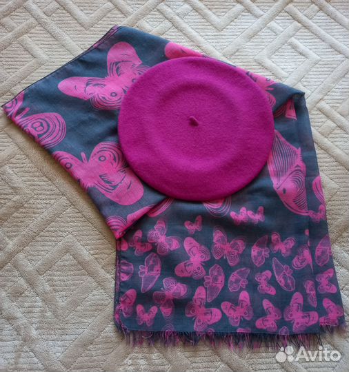 Берет и шарф новые