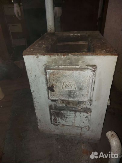 Твердотопливный котел чугунный бу
