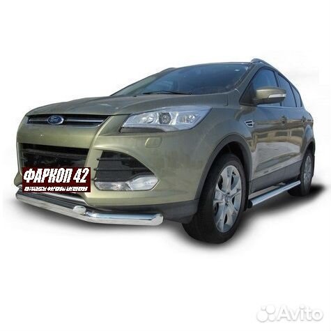 Защита переднего бампера Ford kuga (2013)