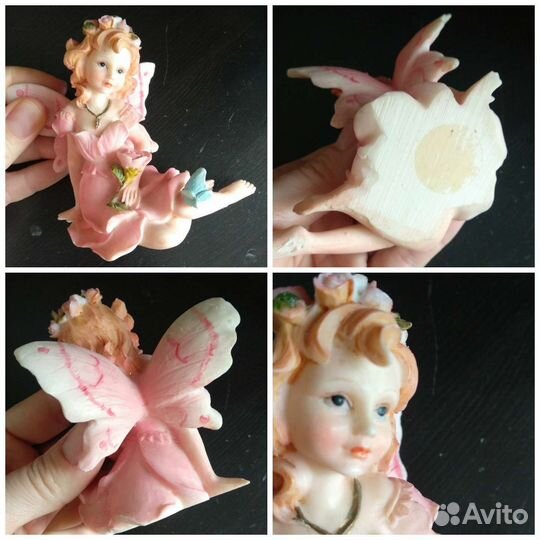 Статуэтки фигурки девочка фея лесная нимфа бабочка