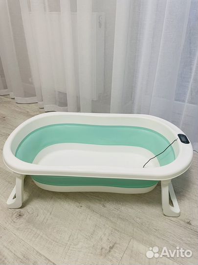 Ванночка для купания складная с термометром