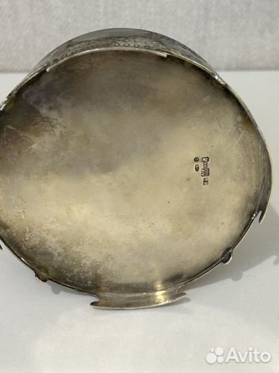 Сахарница серебро 84 пробы