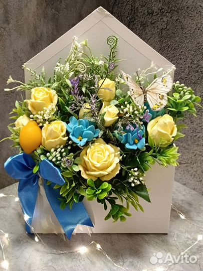 Мыльные цветы букет