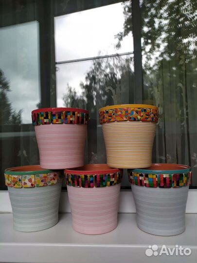 Горшки керамические. Новые