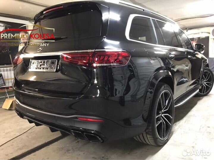 Диффузор 63 AMG черный на GLS X167