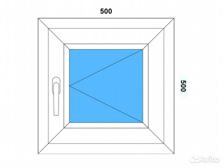 Пластиковое Окно 50*50 Изготовление Установка