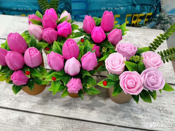 Букет из мыла (бомбочки )