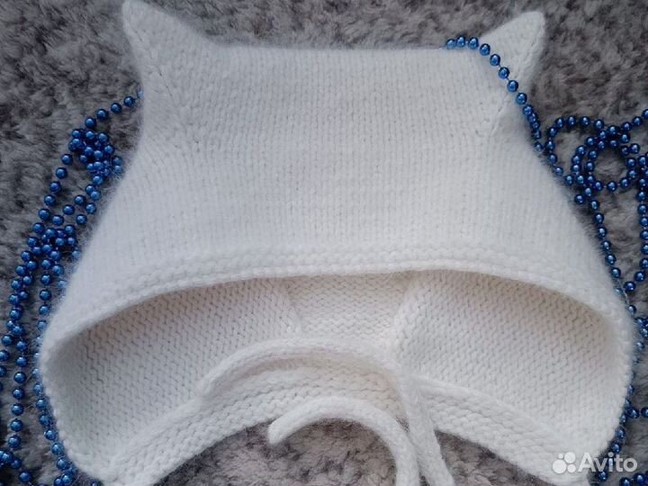 Шапочка - чепчик с ушками