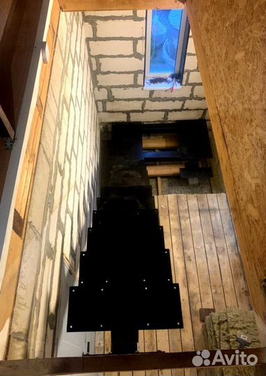 Лестница из листового металла