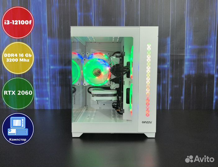 Игровая система i3-RTX2060-16DDR4-GEW472615039-H610