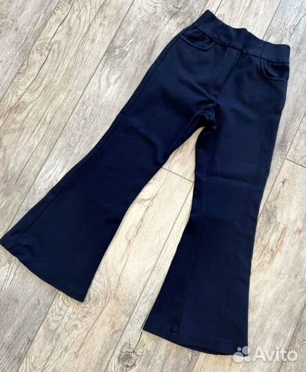 Брюки школьные клеш для девочки 122