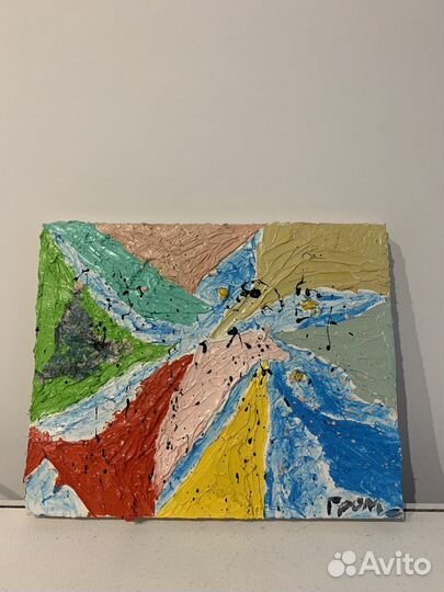 Картина маслом абстракция на холсте