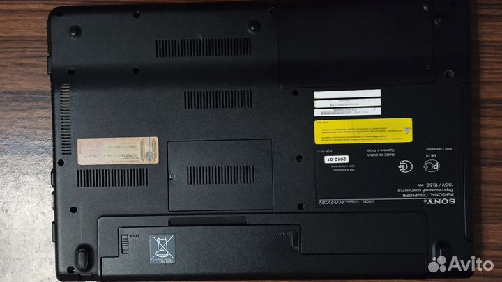 Ноутбук sony vaio на запчасти
