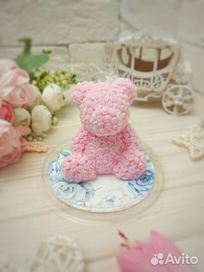 Мишка из мыла ручной работы