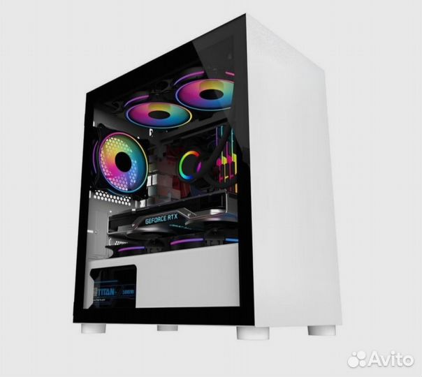 Корпус alseye punk-W стекло,карта до 345mm,atx