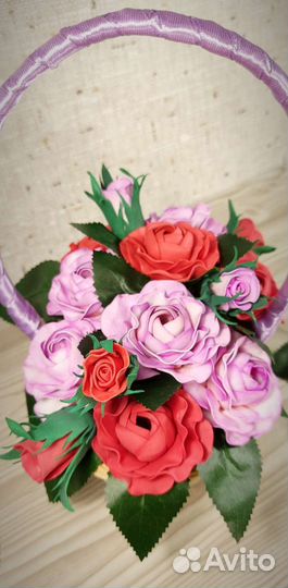 Светильник - ночник цветы на подарок ручной работы