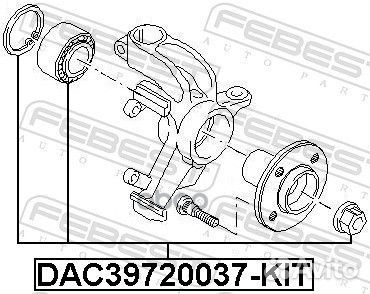 К-кт подшипника ступ. пер. Ford Focus all 98 без