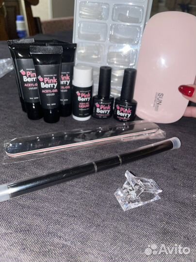 Полигель для наращивания ногтей Pinkberry