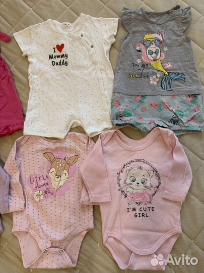 Вещи пакетом на девочку 68 р