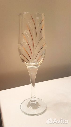 Бокалы для шампанского 6 шт, Гусь Хрустальный