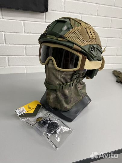 Баллистический шлем без ушей c Team Wendy) + чехол