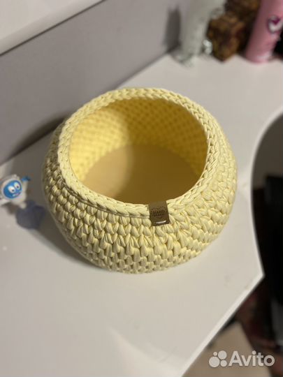 Корзины из трикотажной пряжи. Ручная работа