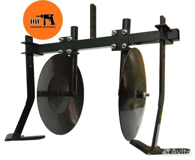 Окучник дисковый без сцепки регулируемый, чб