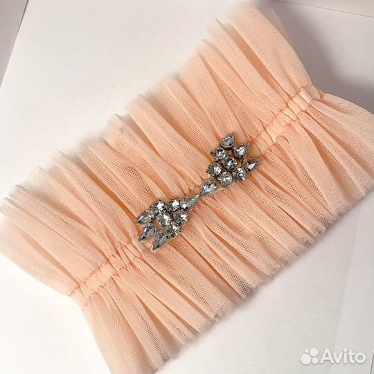 Свадебные подвязки из фатина