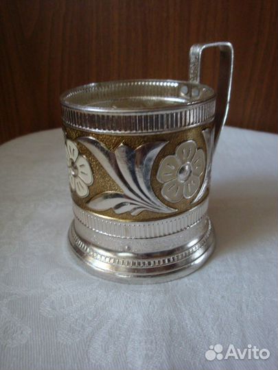 Подстаканник СССР алюминиевый