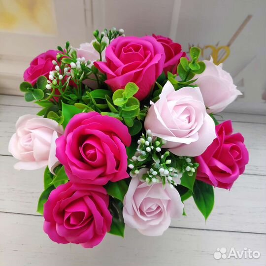 Букет из мыльных цветов