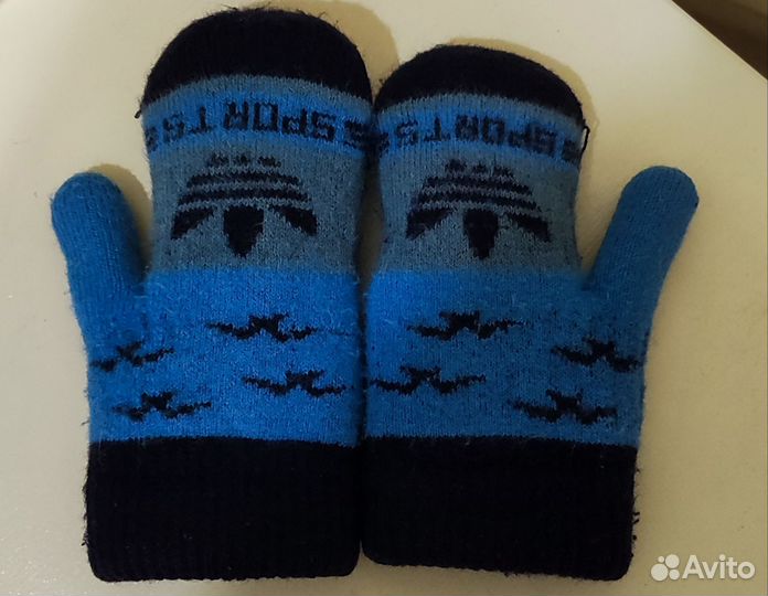 Варежки детские на 2-3 года